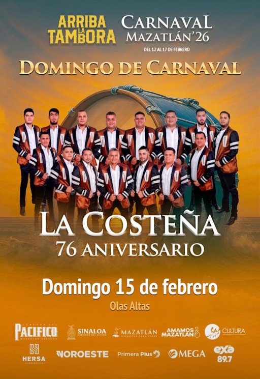 LA COSTEÑA - CARNAVAL MAZATLÁN 2026