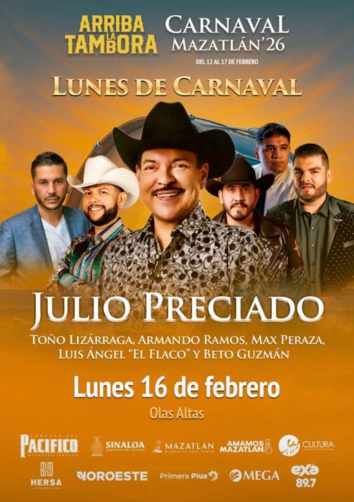 JULIO PRECIADO - CARNAVAL MAZATLÁN 2026